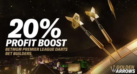 BetMGM Golden Arrows - 20% Profit Boost on Darts Bet Builders