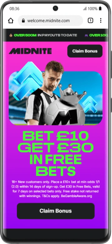 Midnite welcome offer