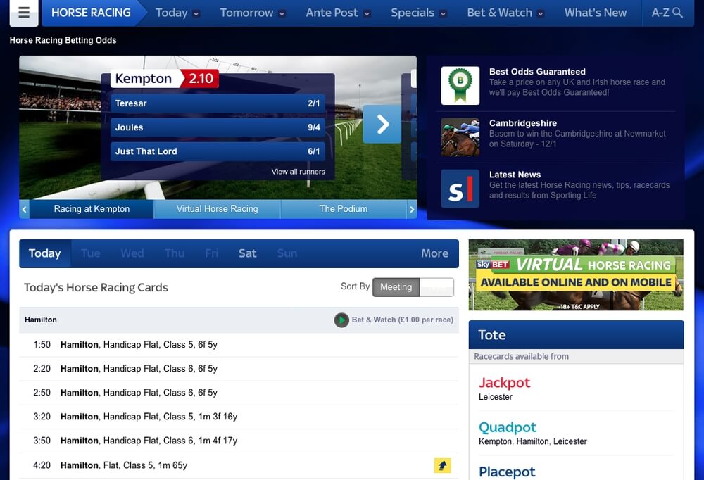 Skybet Horse Racing Betting Skybet Horse Racing Betting