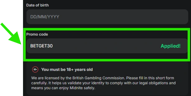 Midnite Promo Code