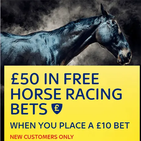 skybet Horse Racing Offer - £50 In Free Horse Racing Bets - When you place a £10 bet