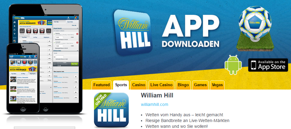 William Hill App deutsch William Hill App deutsch