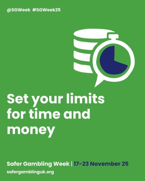 Safer Gambling Week 2025 - Set your limits for time and money Safer Gambling Week 2025 - Set your limits for time and money